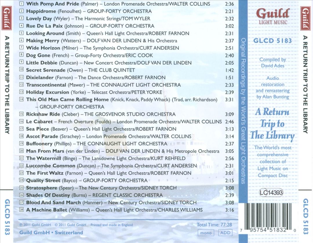 Golden Age of Light Music: A Return Trip to the Library cover art