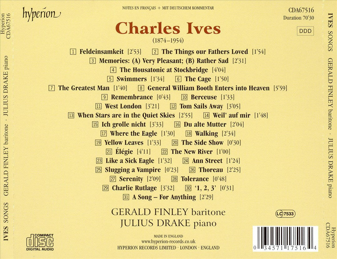 Song - For Anything: Songs by Charles Ives cover art