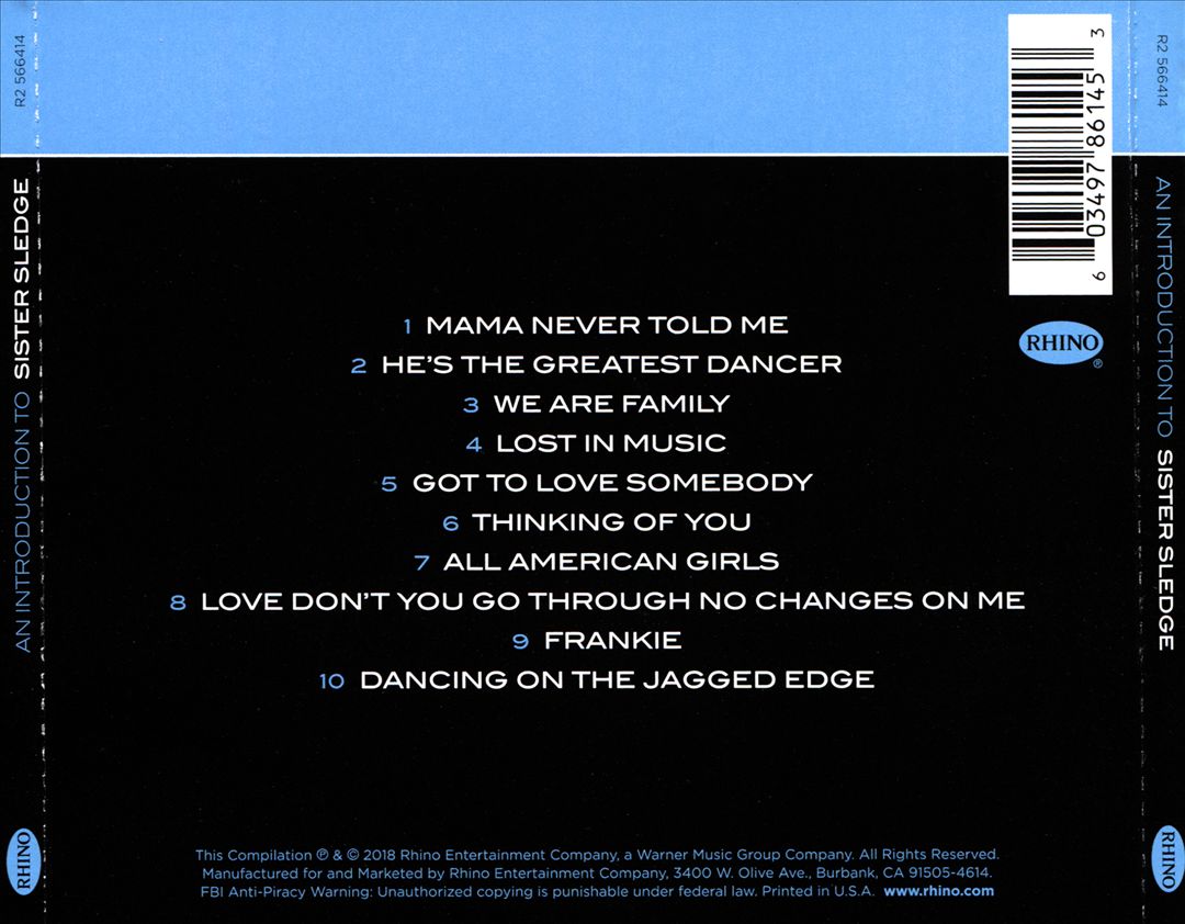 Introduction to Sister Sledge cover art