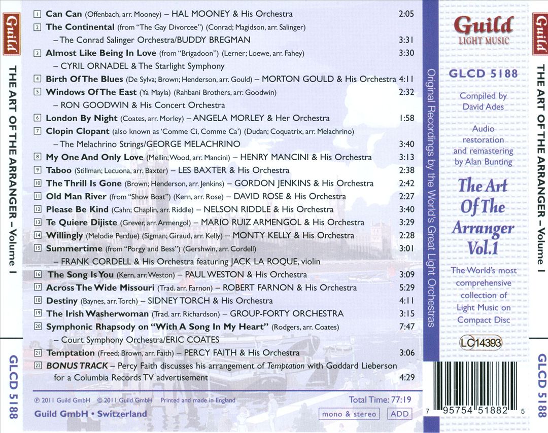 Golden Age of Light Music: The Art of the Arranger, Vol. 1 cover art