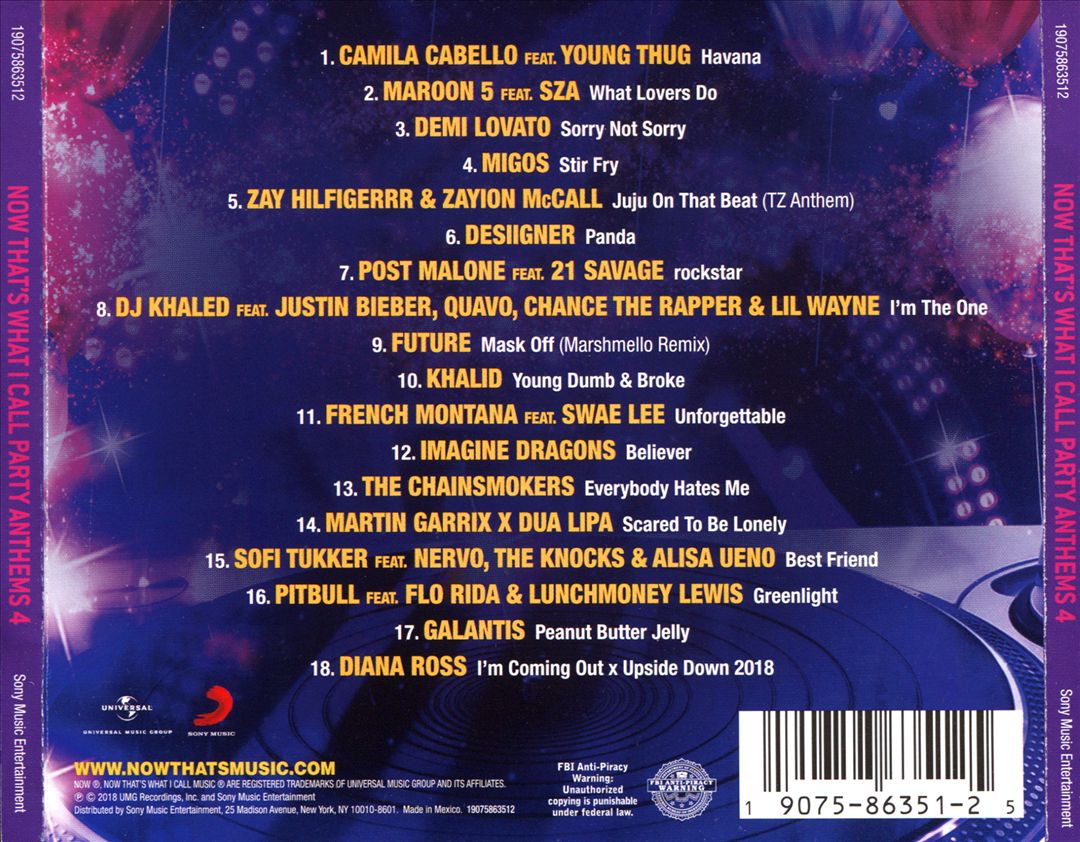 Now! Party Anthems, Vol. 4 cover art