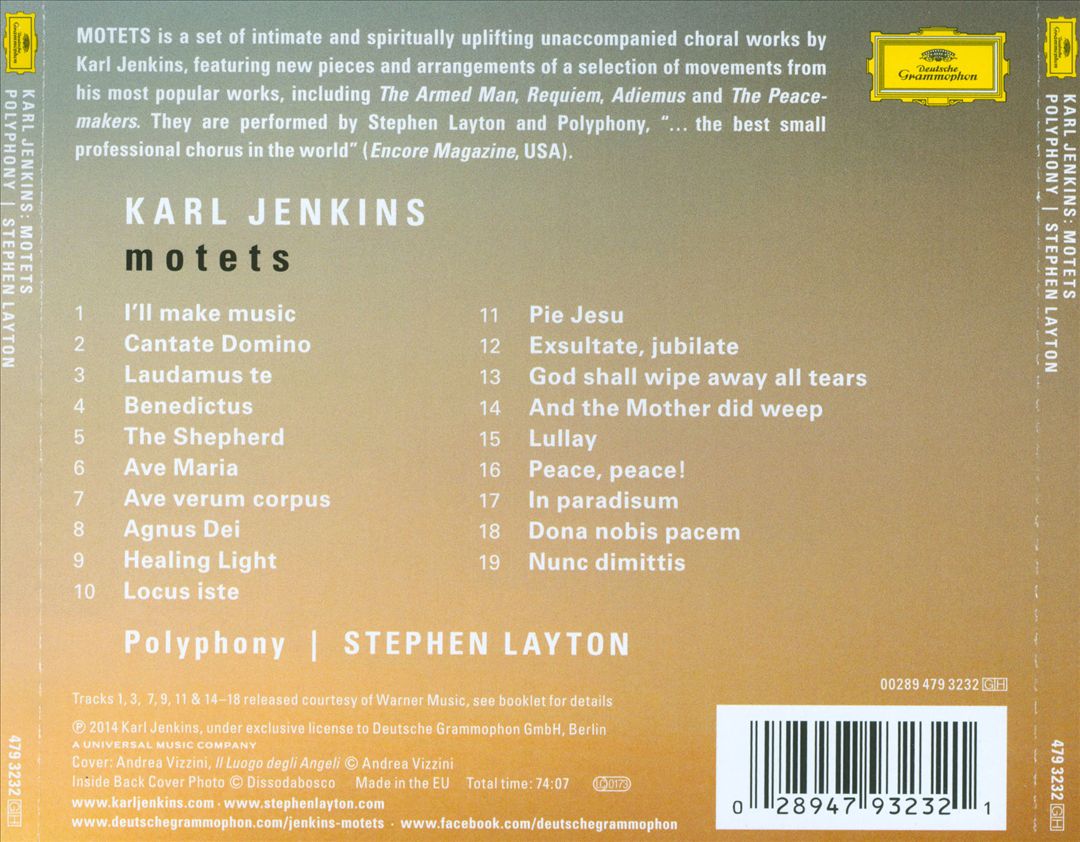 Karl Jenkins: Motets cover art