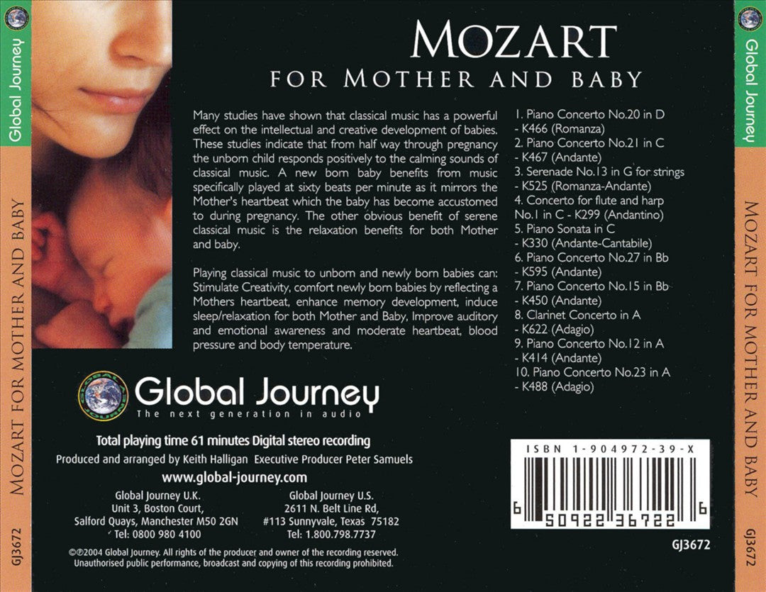 Mozart for Mother and Baby cover art