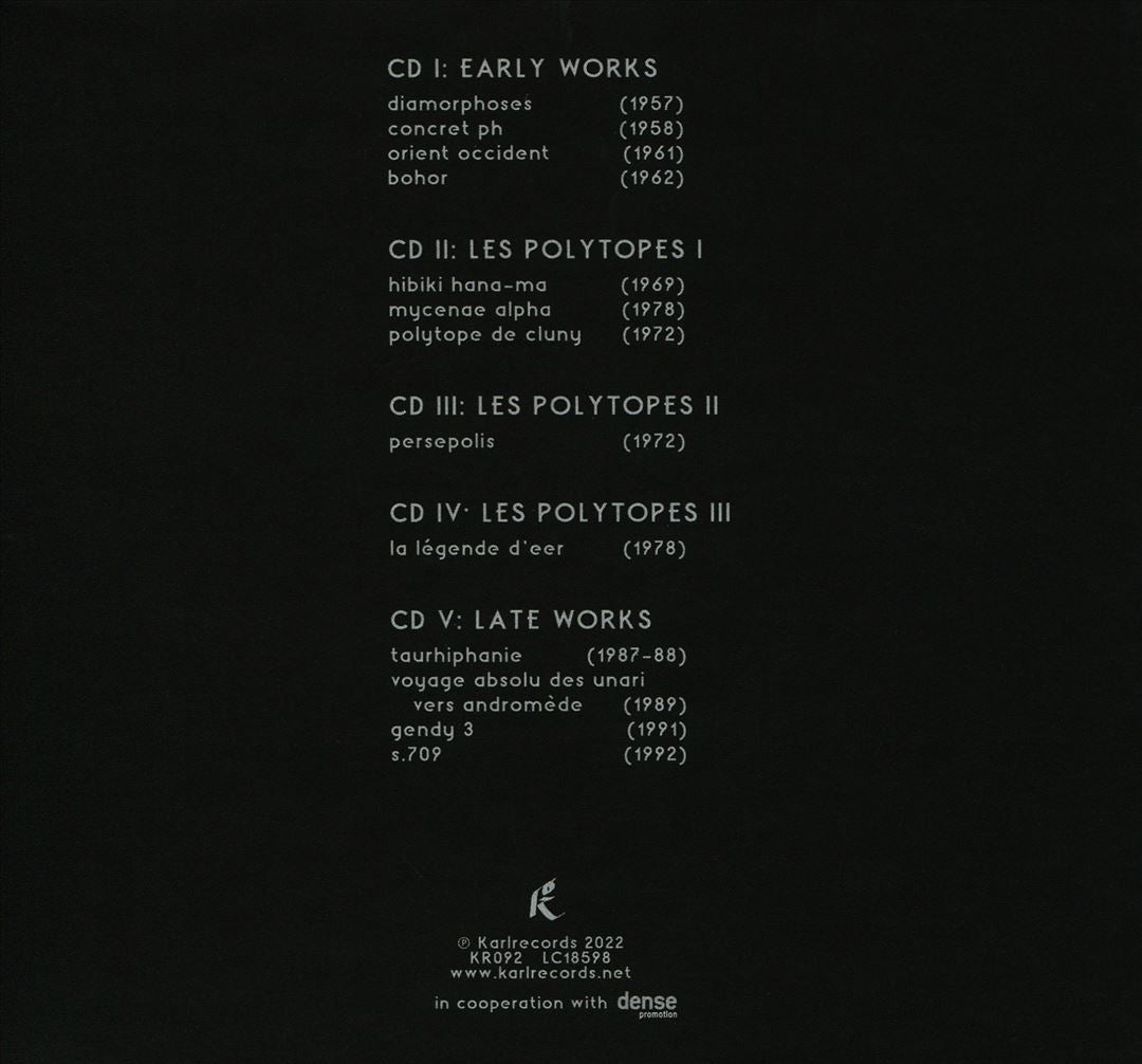 Iannis Xenakis: Electroacoustic Works cover art