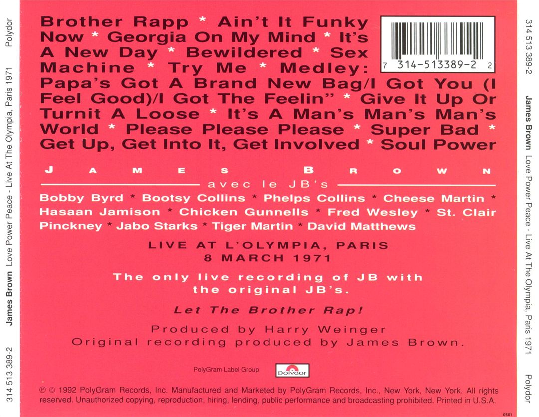 Love Power Peace cover art