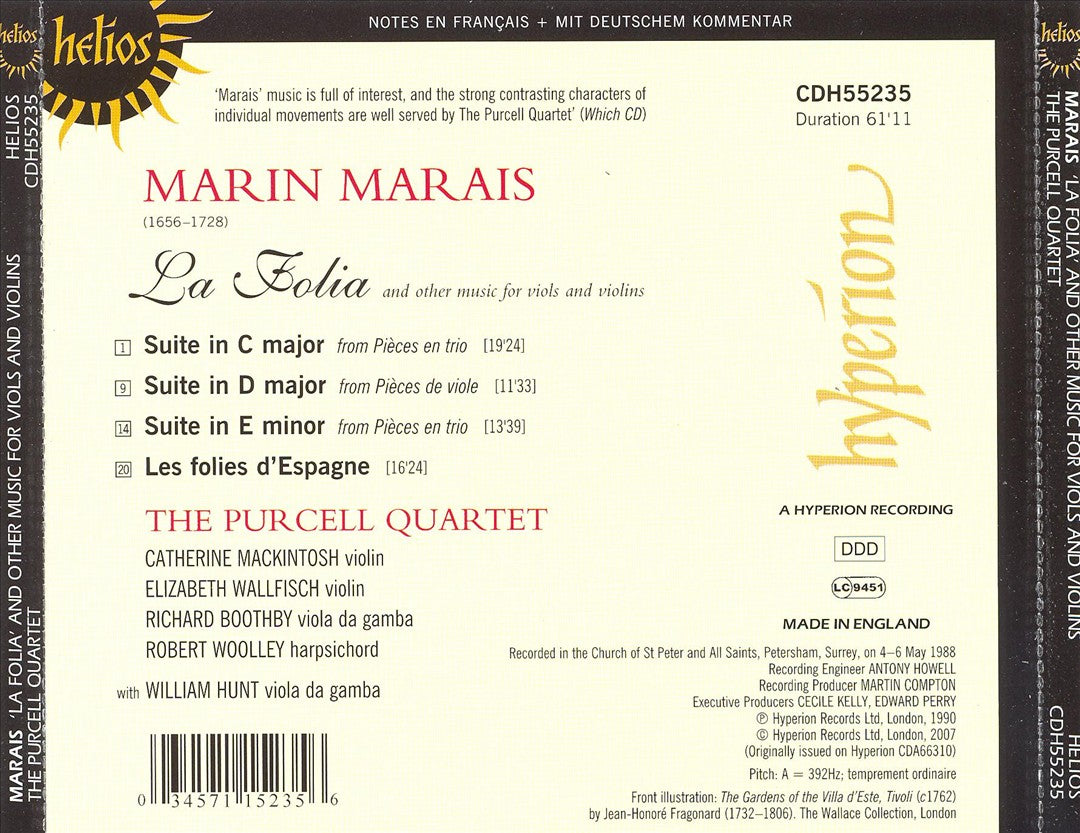 Marin Marais: La Folia cover art