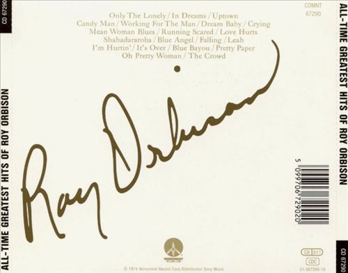 The All-Time Greatest Hits of Roy Orbison [Monument] cover art