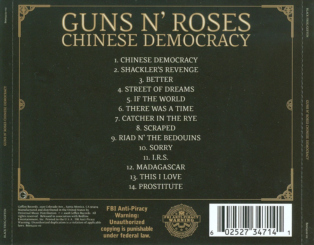 Chinese Democracy cover art