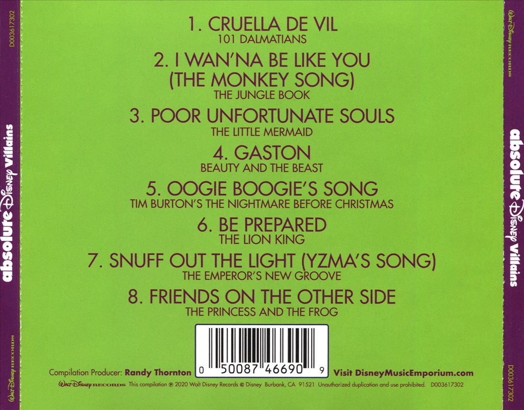 Absolute Disney: Villains cover art