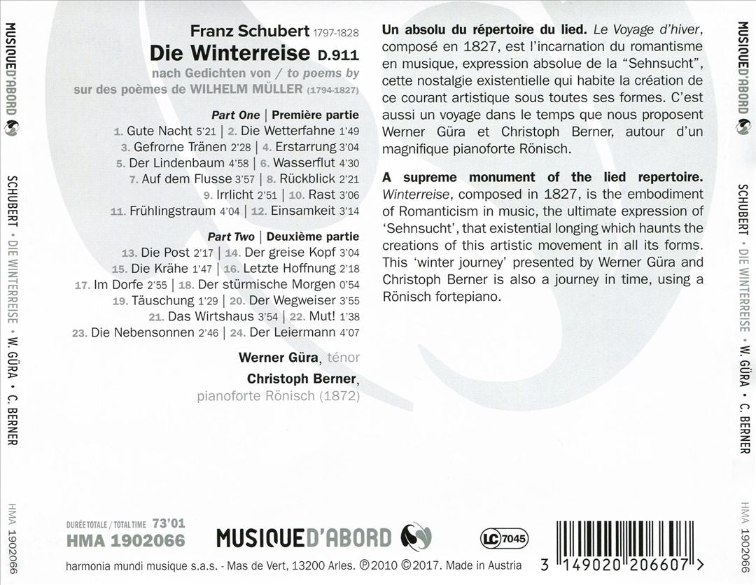 Schubert: Die Winterreise cover art