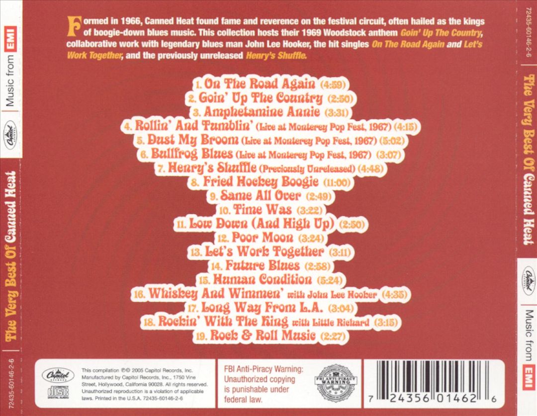 Very Best of Canned Heat [Capitol] cover art