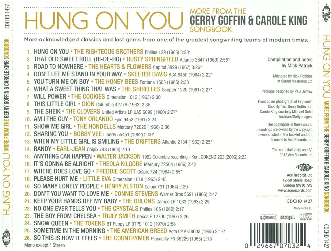 Hung on You: More from the Gerry Goffin & Carole King Songbook cover art