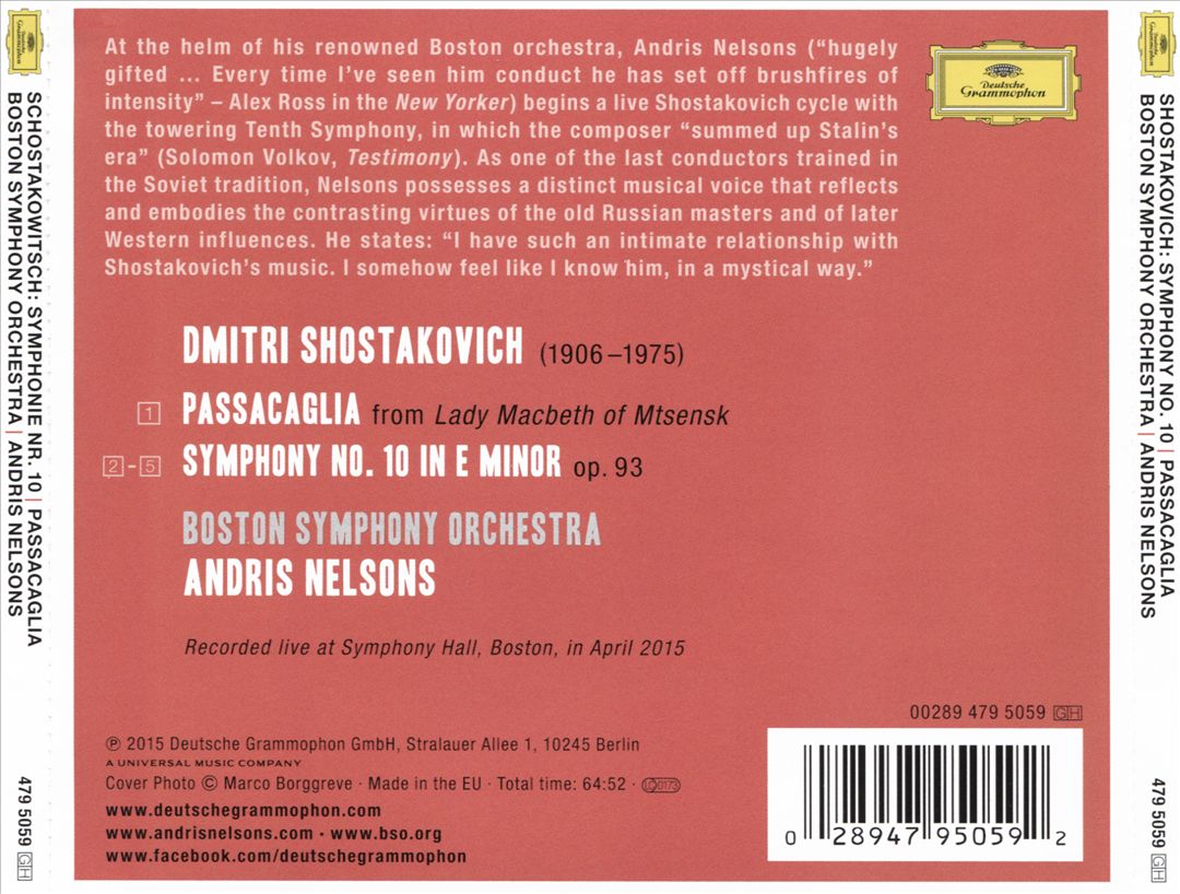 Under Stalin's Shadow: Shostakovich - Symphony No. 10 cover art