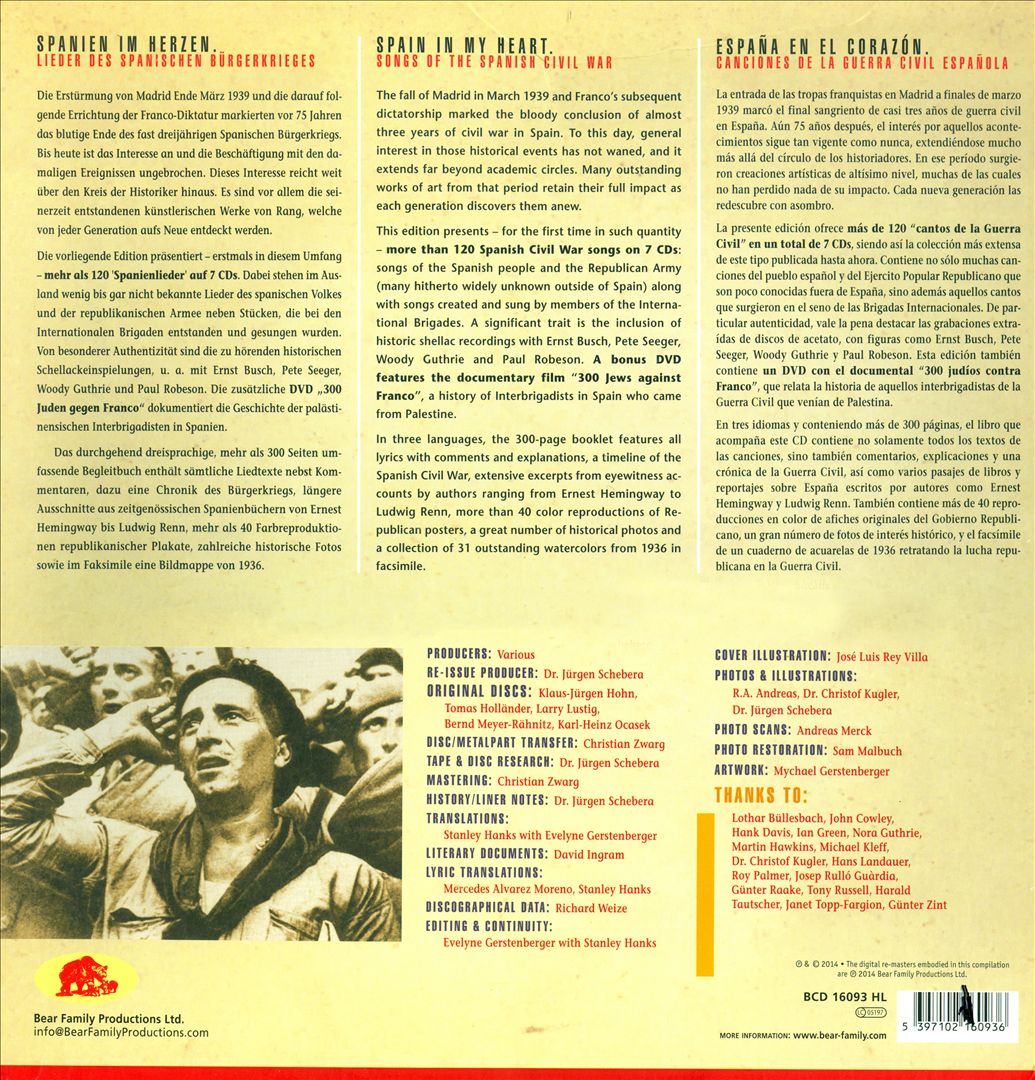 Spain in My Heart: Songs of the Spanish Civil War [Bear Family] cover art