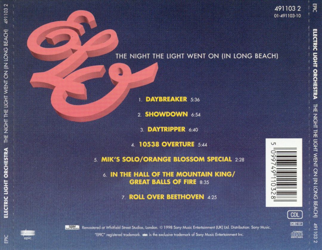 Night the Light Went On (In Long Beach) cover art