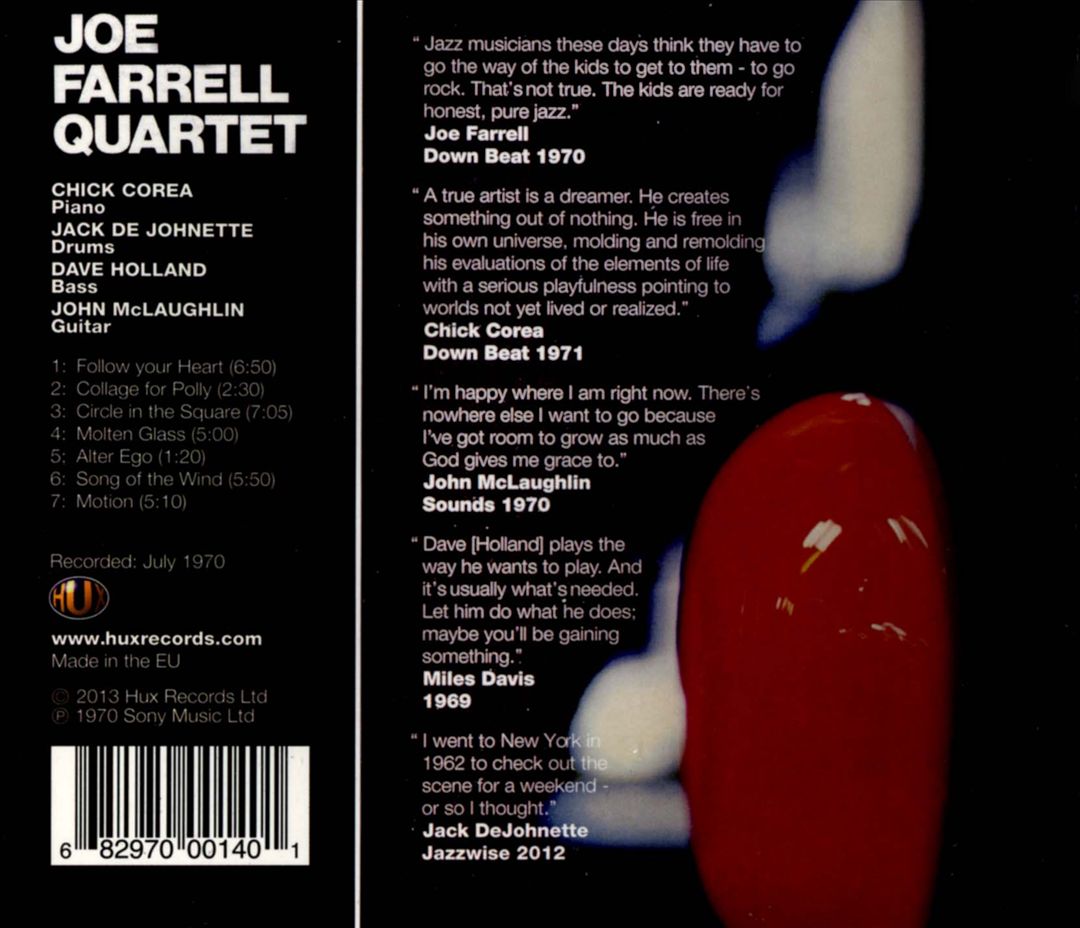 Joe Farrell Quartet cover art