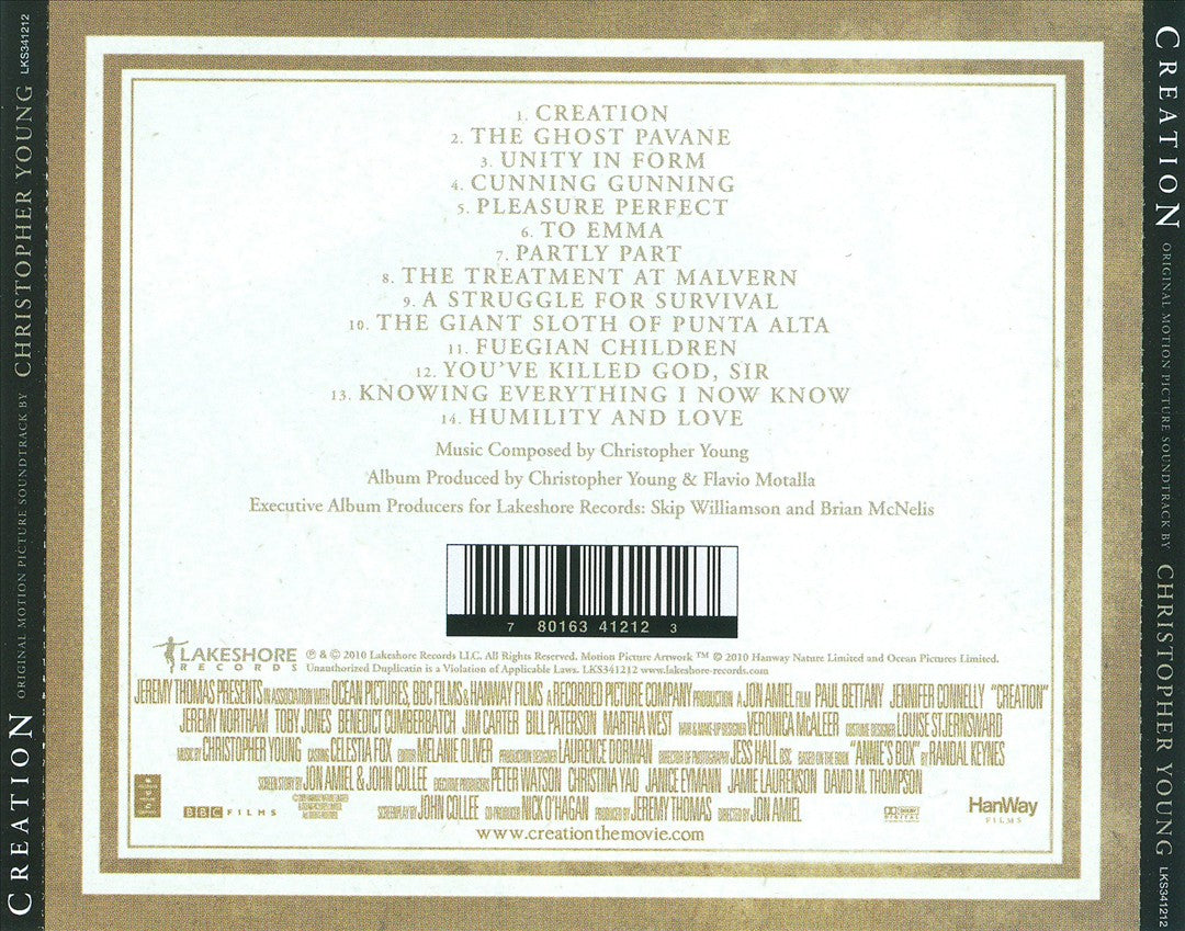 Creation: The True Story of Charles Darwin [Original Motion Picture Soundtrack] cover art