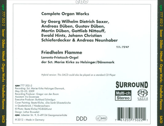 Complete Organ Works: Saxer, Düben, Schieferdecker cover art