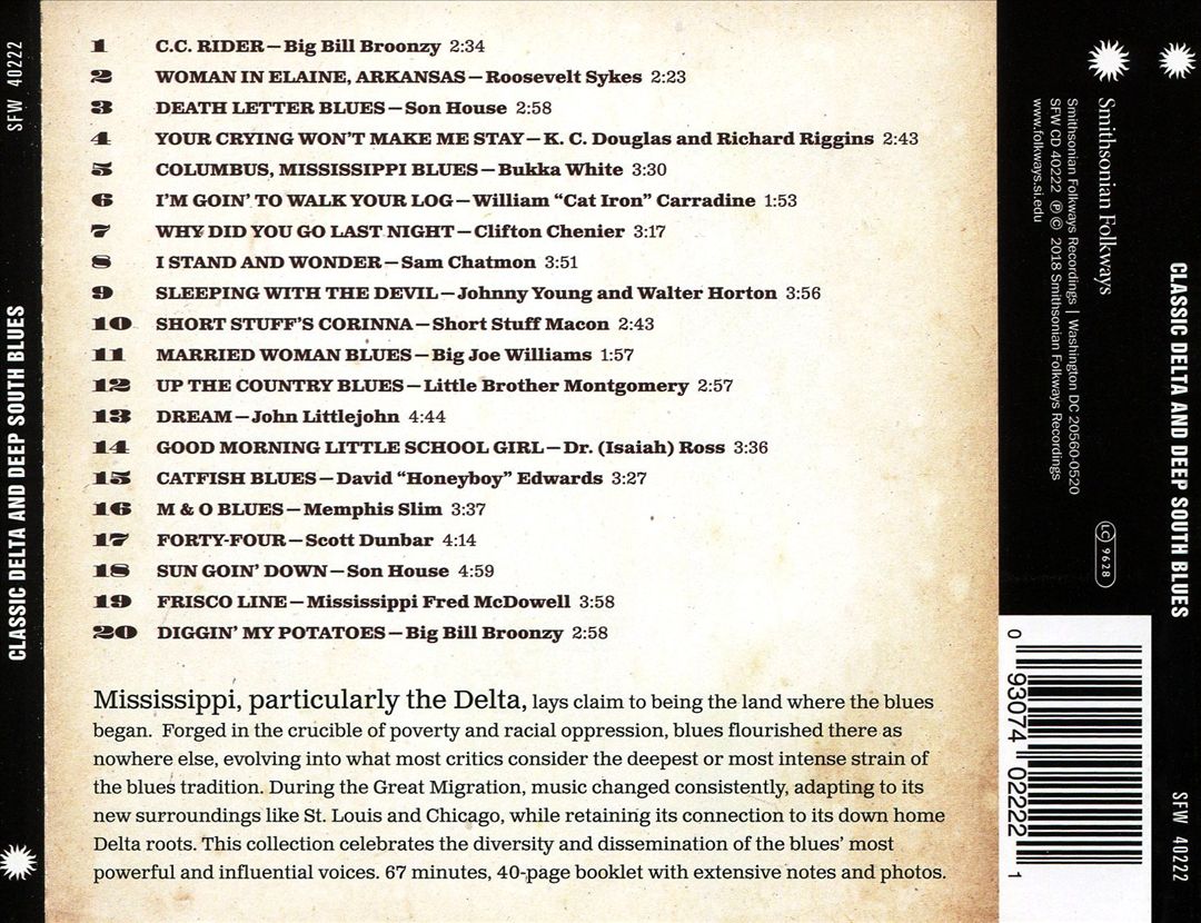 Classic Delta and Deep South Blues From Artists cover art
