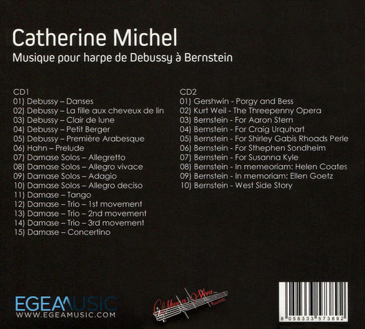 Musique pour harpe de Debussy à Bernstein cover art