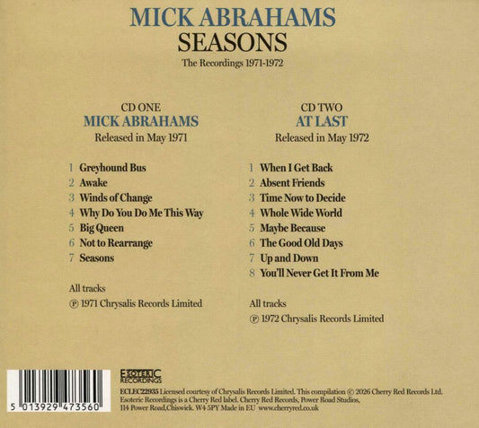 Seasons: The Recordings 1971-1972 cover art