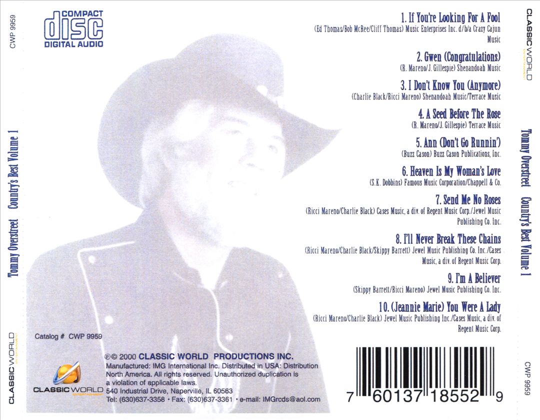 Country's Best, Vol. 1 cover art