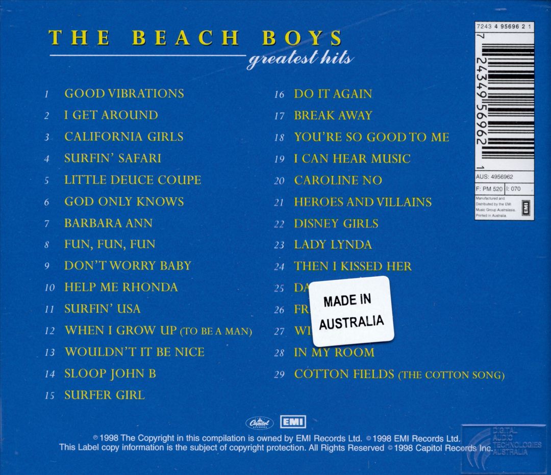 Greatest Hits [EMI Australia] cover art