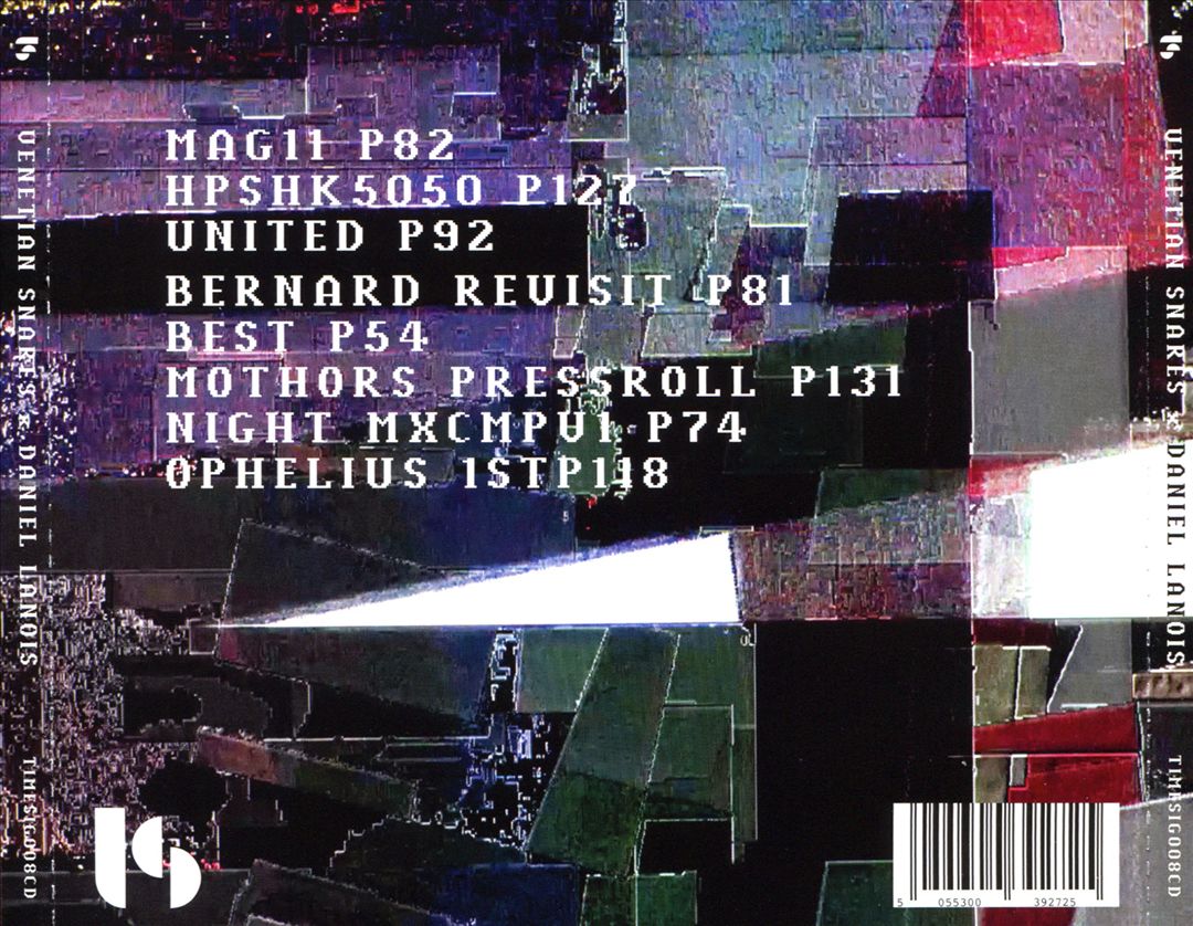 Venetian Snares x Daniel Lanois cover art
