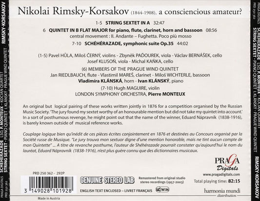 Rimsky-Korsakov: Shéhérazade, Op. 35; String Sextet in A; Quintet for Piano and Winds cover art