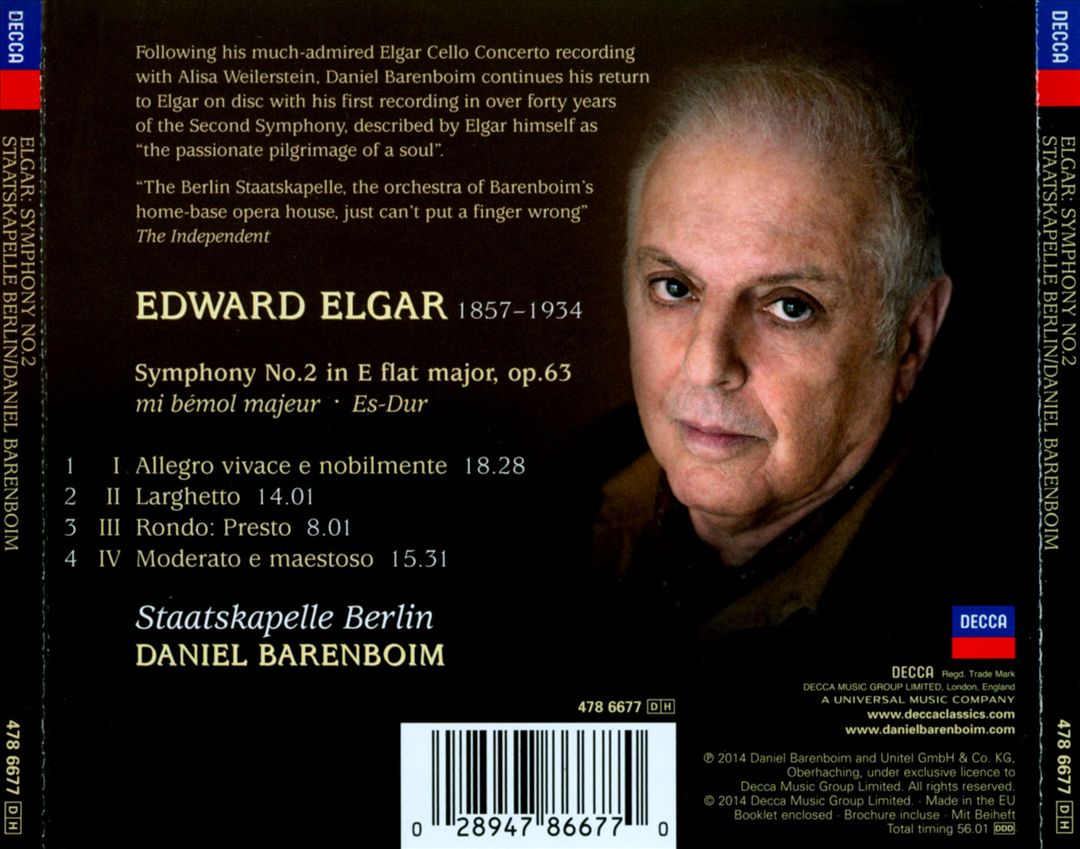 Elgar: Symphony No. 2 cover art