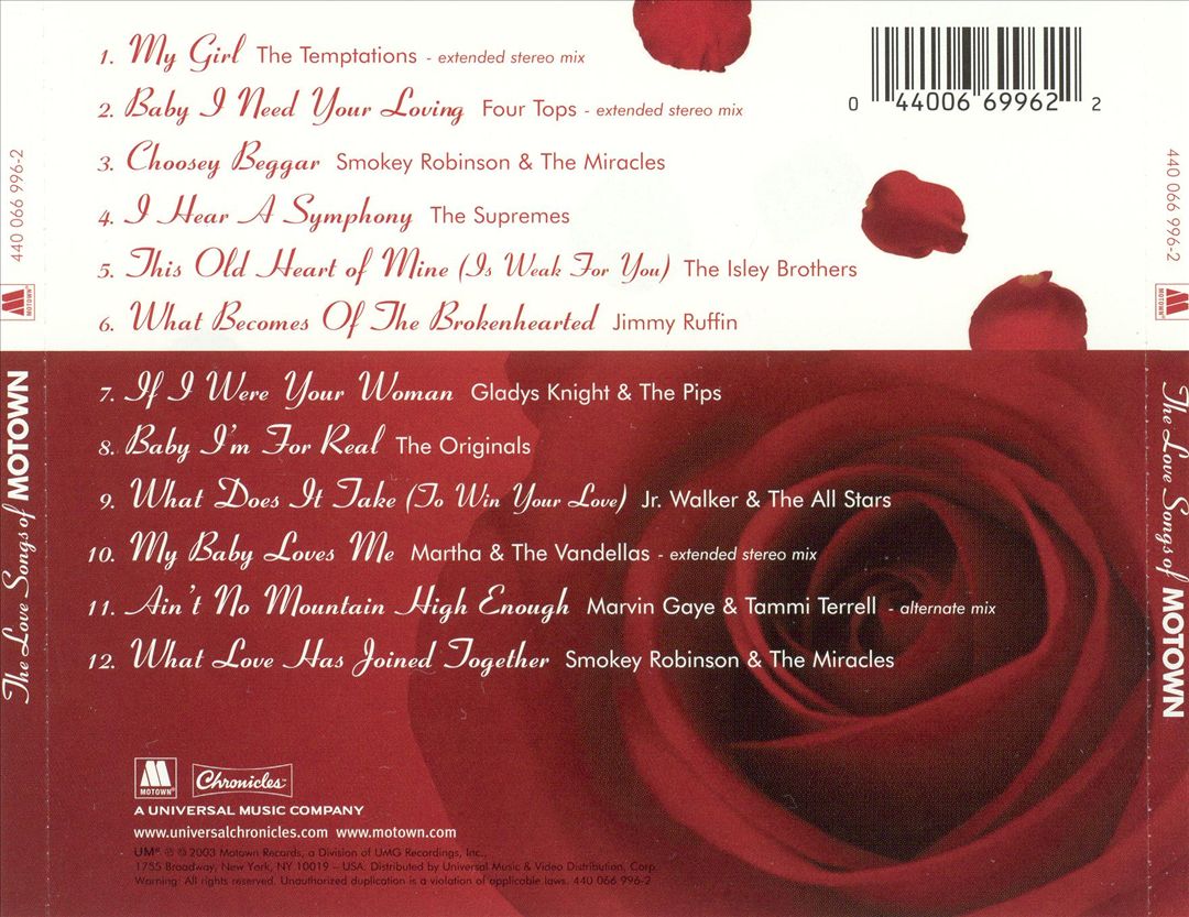 Love Songs of Motown cover art