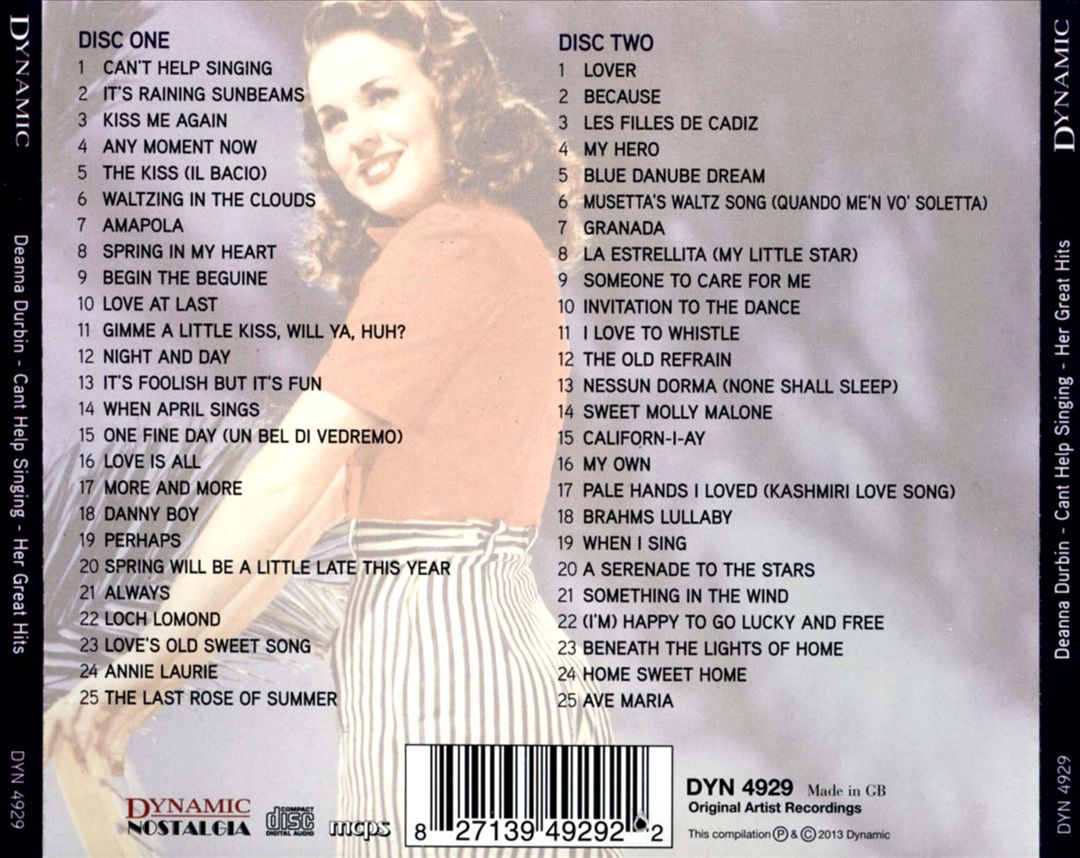 Can't Help Singing: Her Great Hits cover art