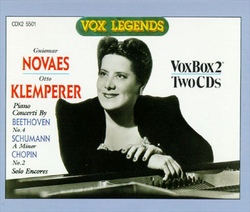 Guiomar Novaes; Otto Klemperer cover art