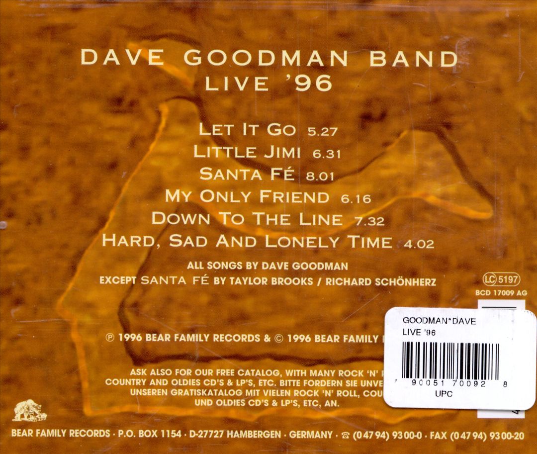 Live '96 cover art