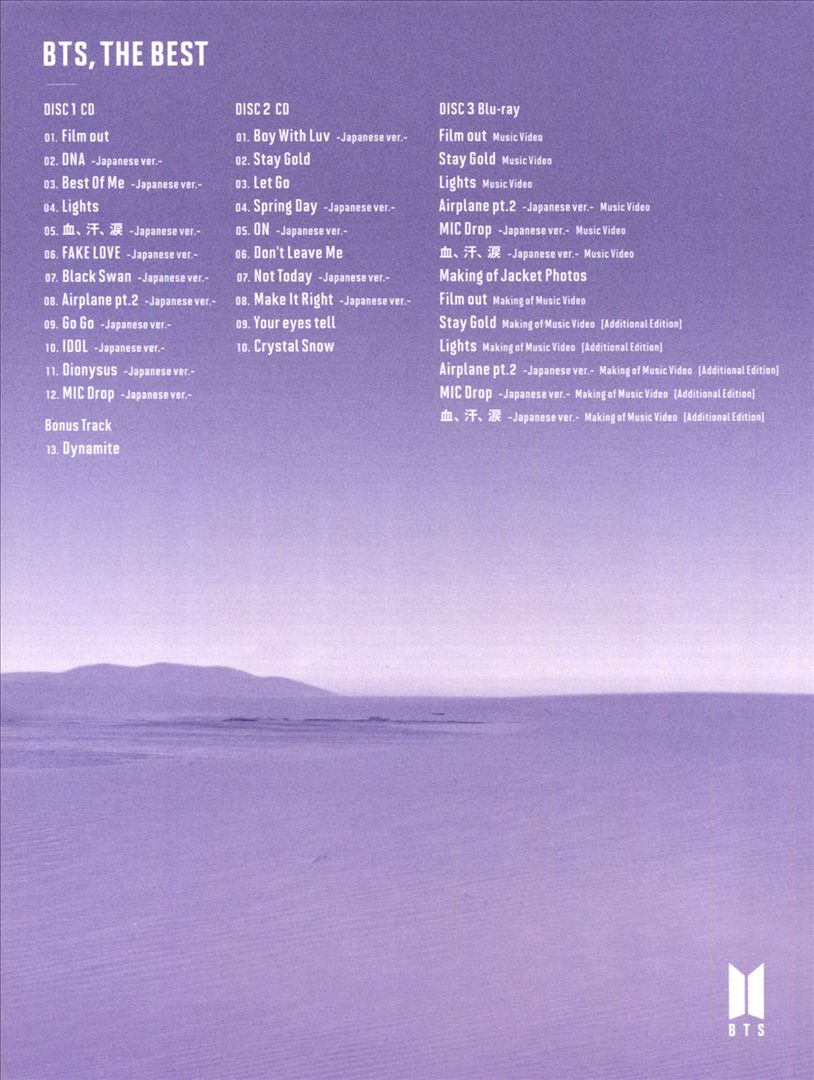 BTS, The Best [Limited Edition A] cover art