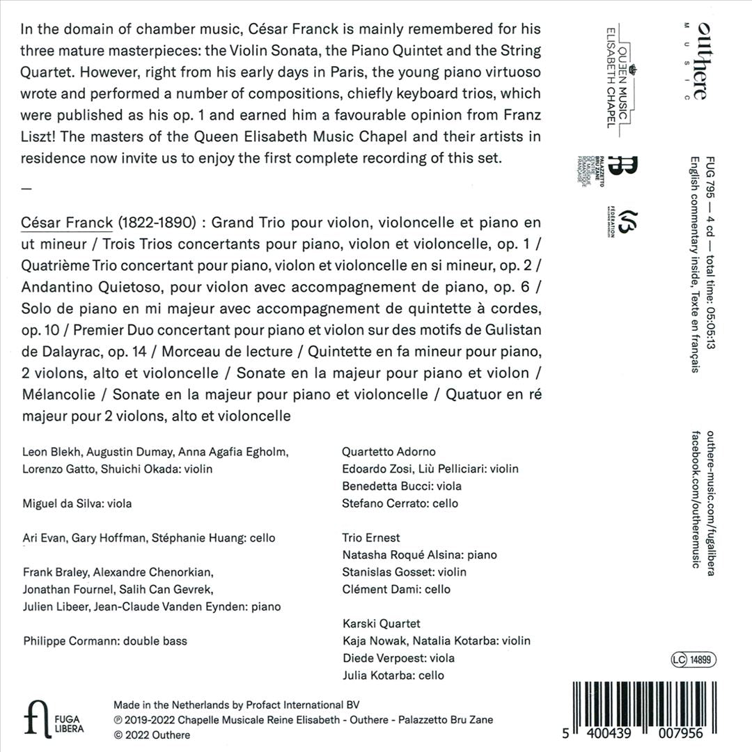 César Franck: Complete Chamber Music [Fuga Libera] cover art