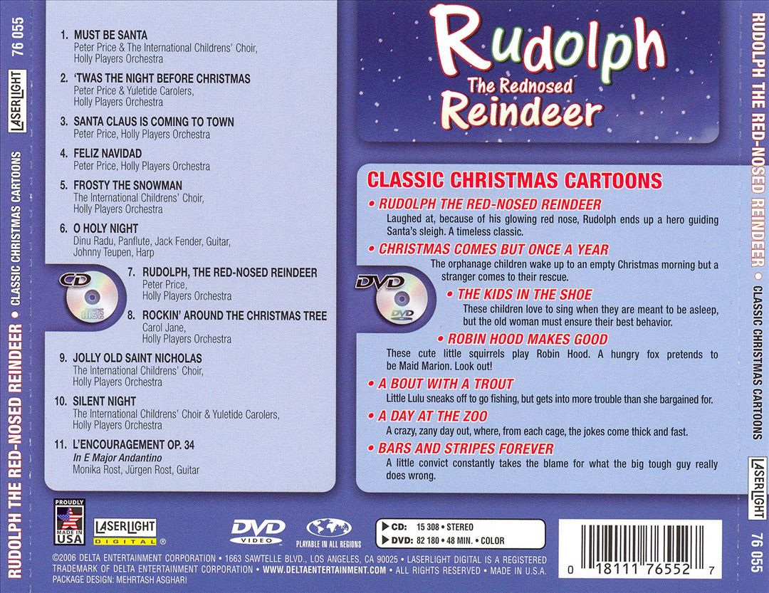 Rudolph the Red Nosed Reindeer [Laserlight CD/DVD] cover art
