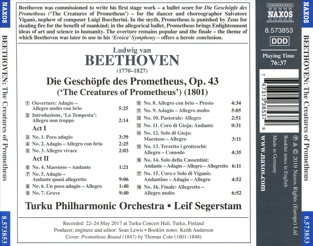 Beethoven: The Creatures of Prometheus cover art