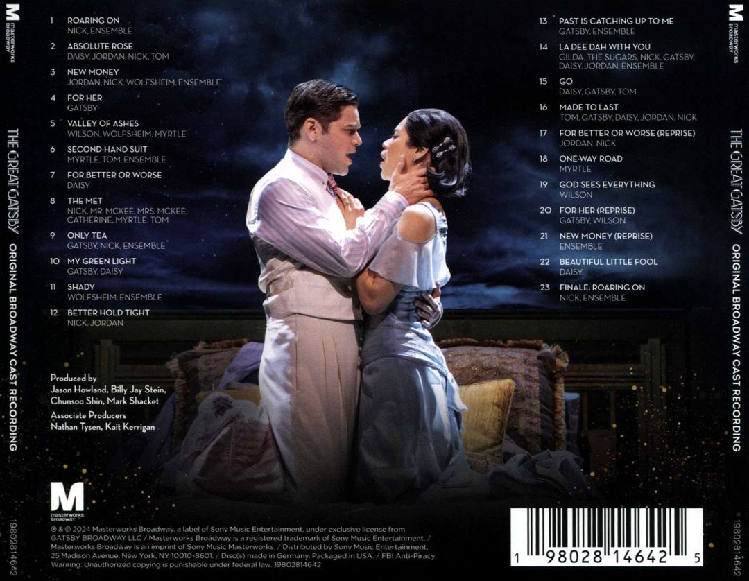Great Gatsby: A New Musical [Original Broadway Cast Recording] cover art