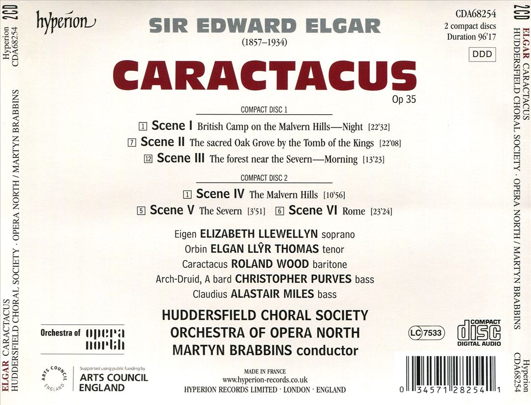 Elgar: Caractacus cover art