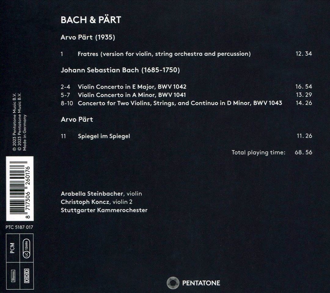 Bach & Pärt cover art
