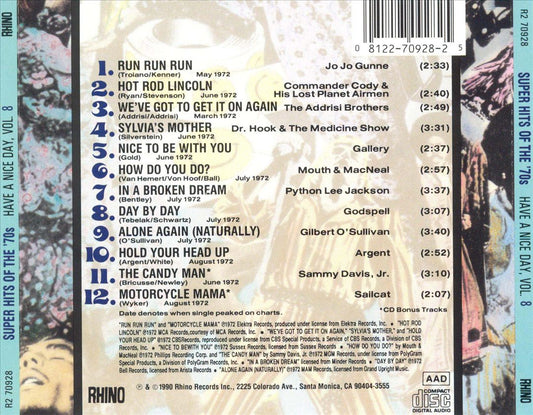 Super Hits of the '70s: Have a Nice Day, Vol. 8 cover art