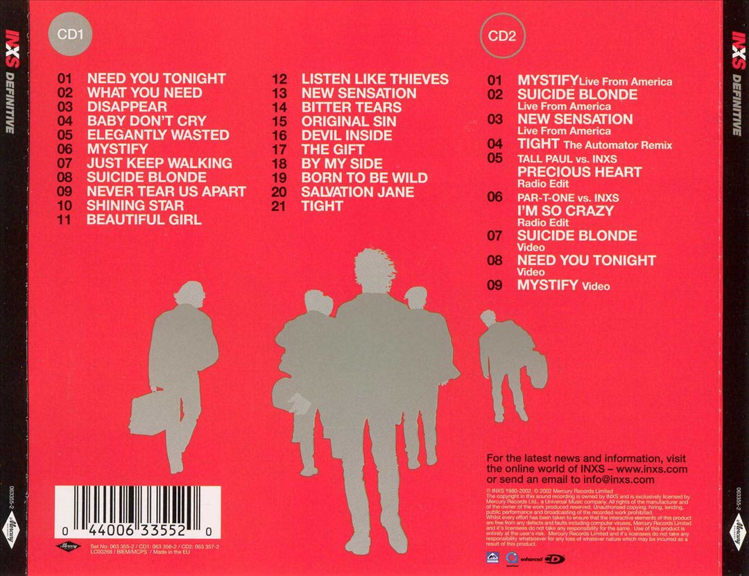 Definitive INXS cover art