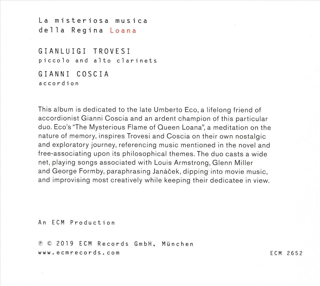 Misteriosa Musica Della Regina Loana cover art