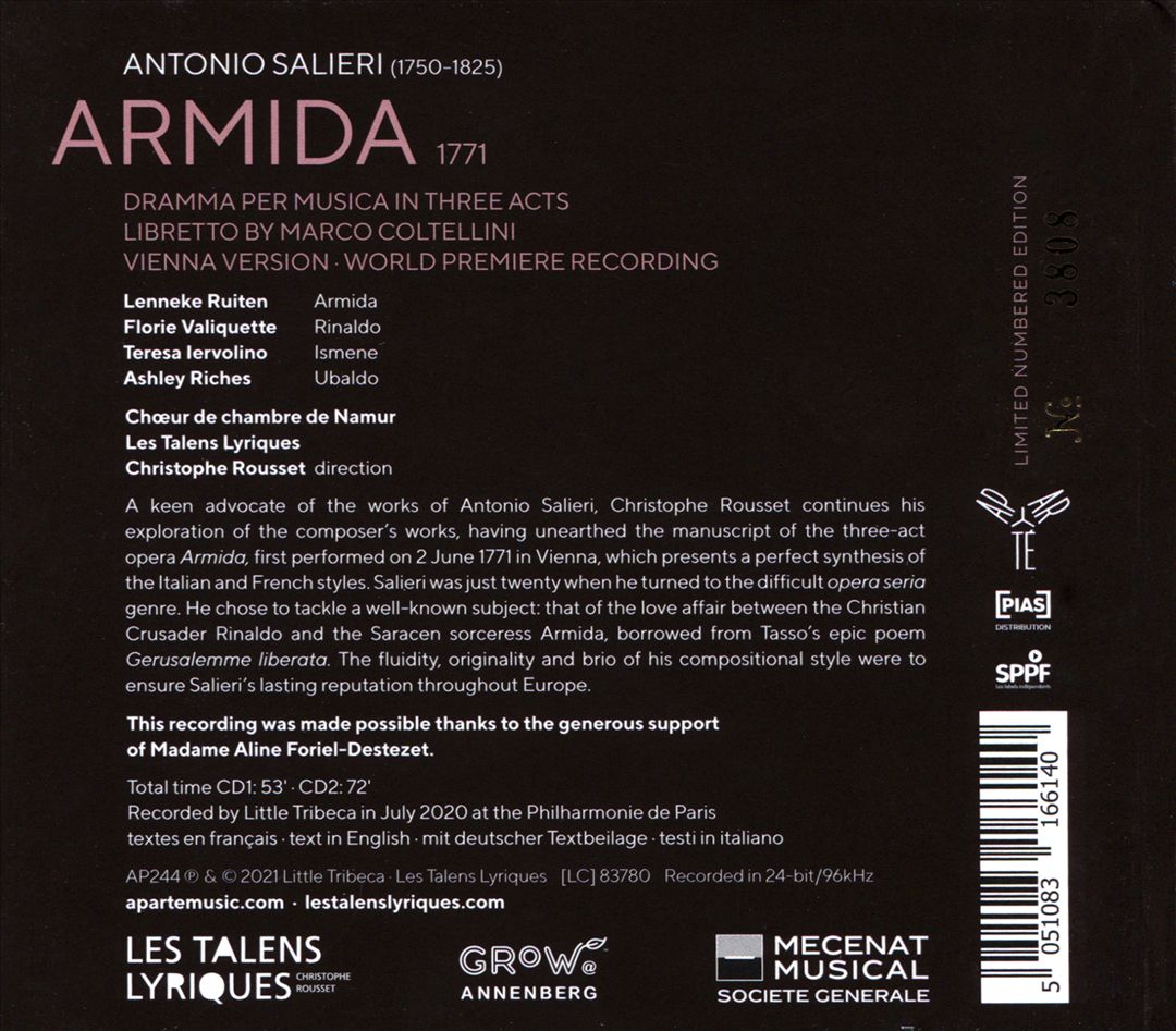 Salieri: Armida cover art