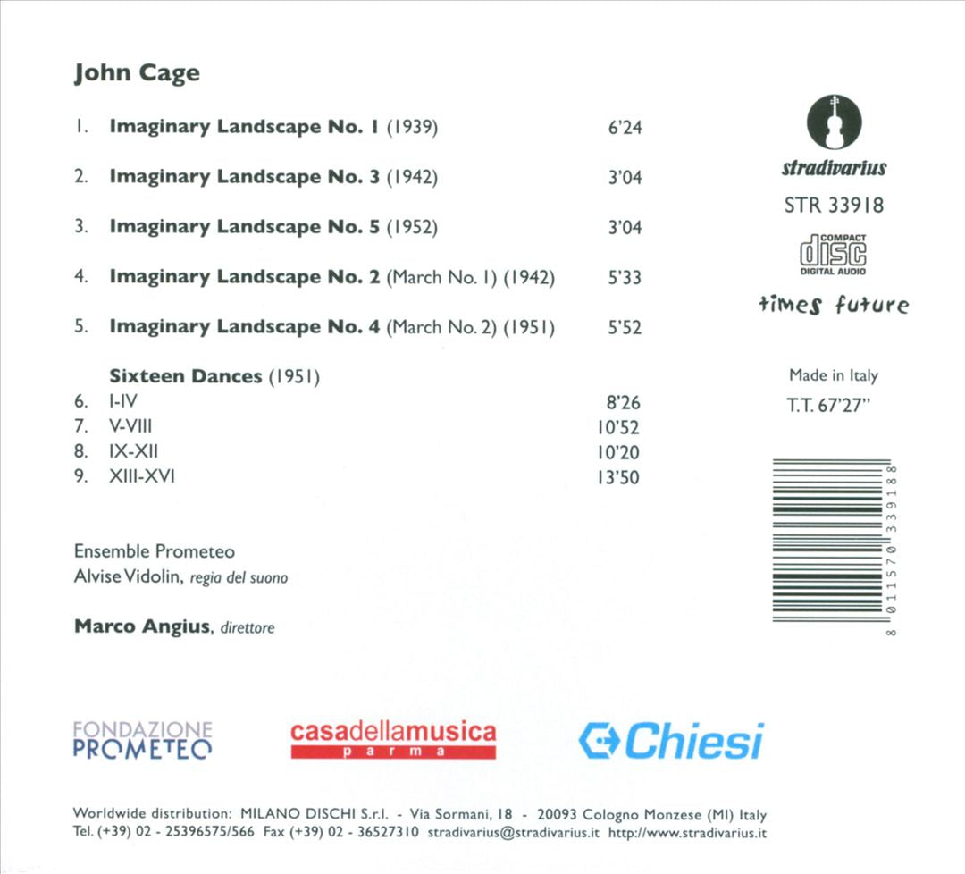 John Cage: Imaginary Landscapes cover art