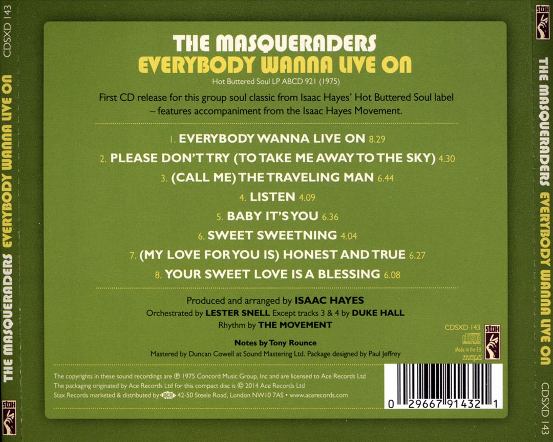 Everybody Wanna Live On cover art