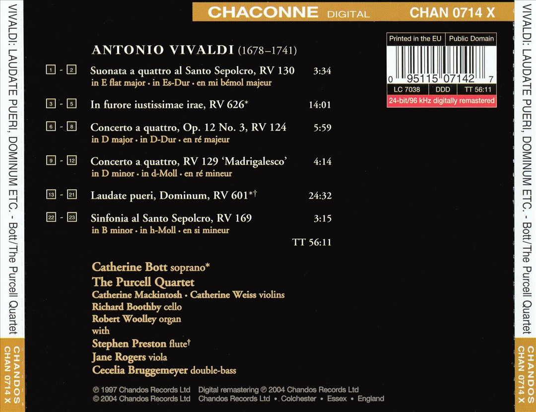 Vivaldi: Laudate Pueri, Dominum cover art