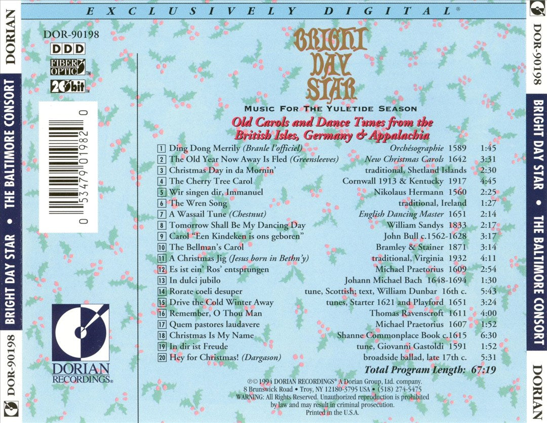 Bright Day Star: Music for the Yuletide Seasons cover art