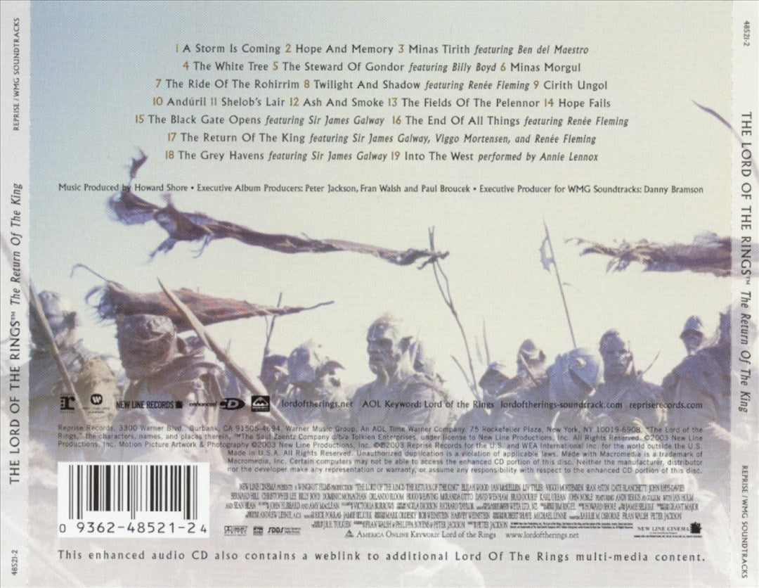 Lord of the Rings: The Return of the King [Original Soundtrack] cover art